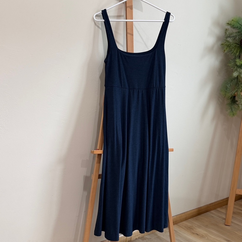 Beyond Yoga Classic Blue Midi Dress